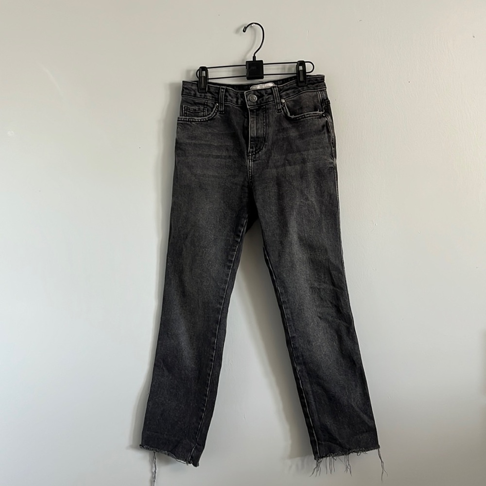 Free People straight leg black jeans
